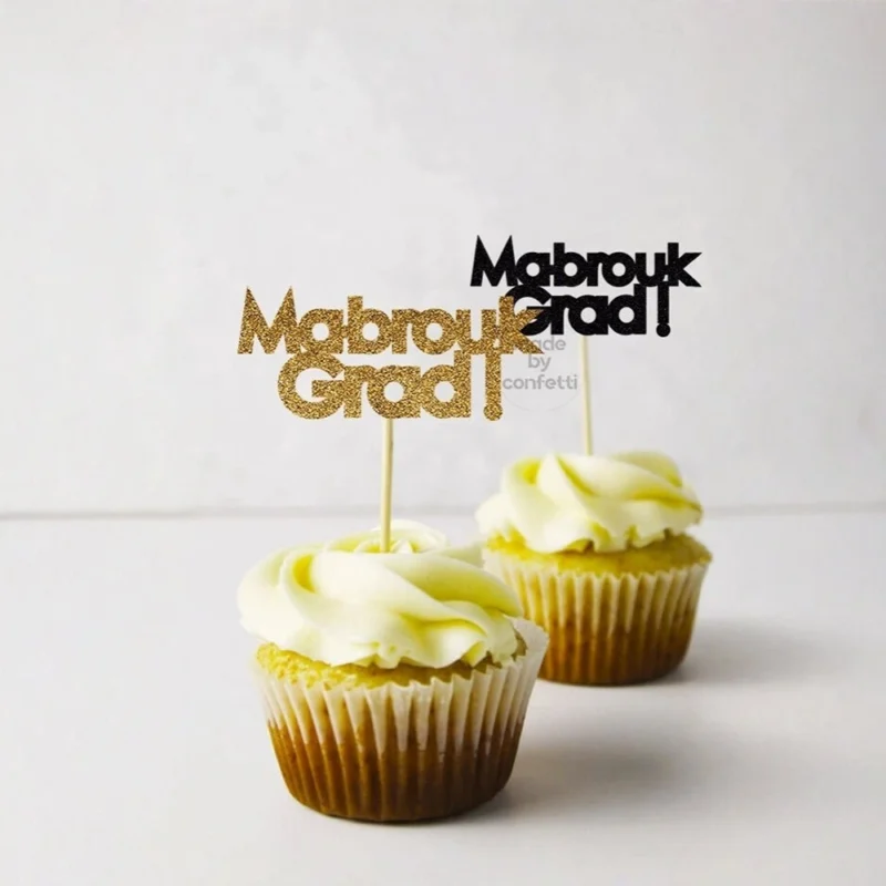 Mabrouk Grad - Graduation Cake Topper