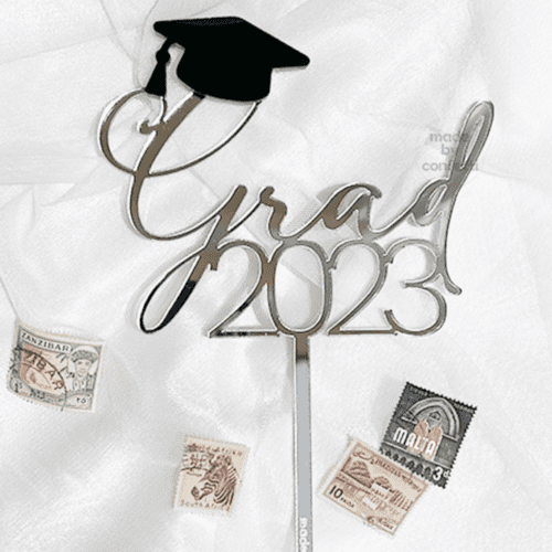 Grad Year - Graduation cake topper