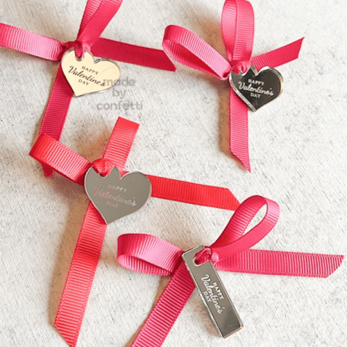 Happy Valentines Day Gift Ribbon Charms