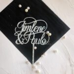 Couples pearl wedding Cake Topper