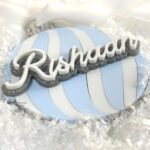 Blue Striped Ornament
