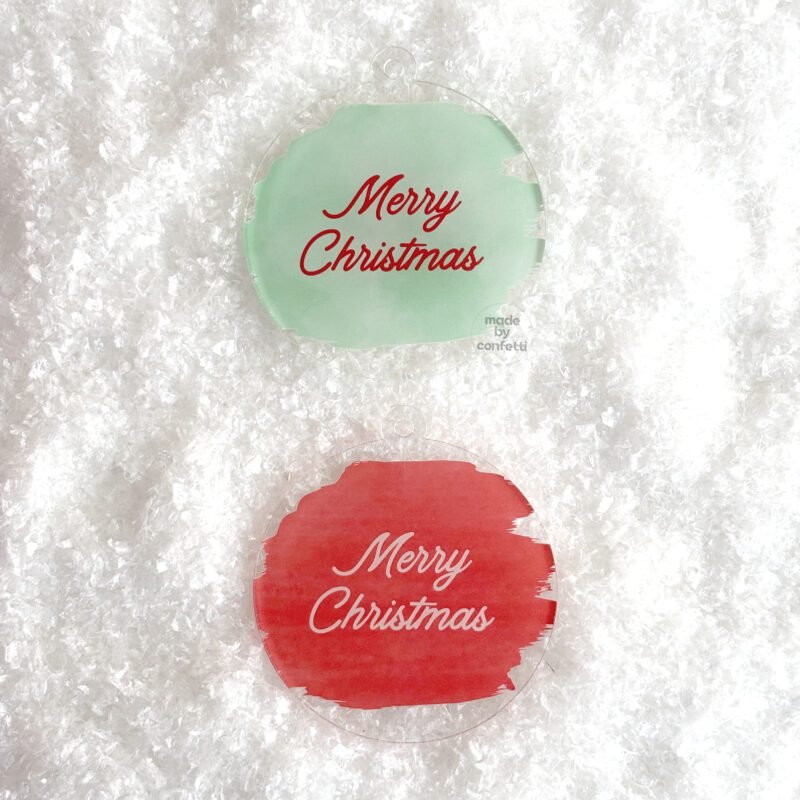 Merry Christmas Acrylic Ornament