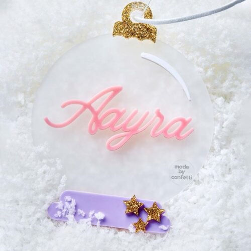 Personalised Christmas Snow Globe Ornament
