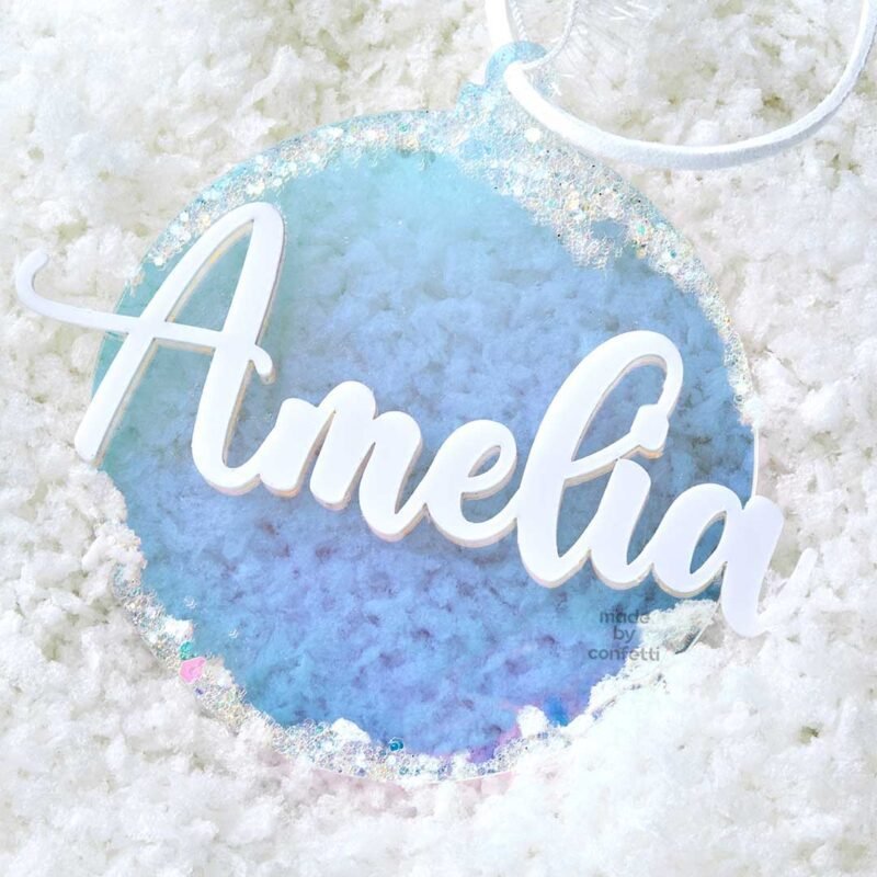 Rainbow Snow Ornament