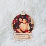 Vintage Wooden Photo Ornament