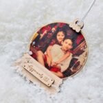 Vintage Wooden Photo Ornament
