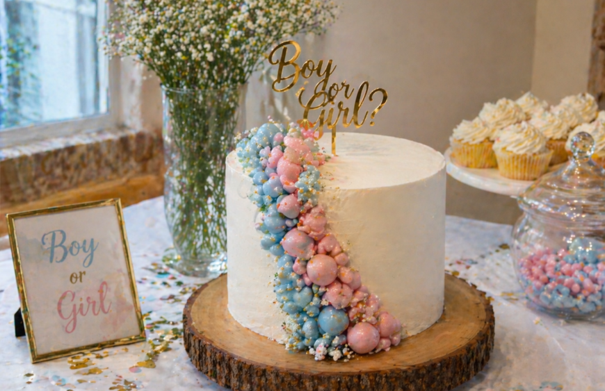 gender reveal decor